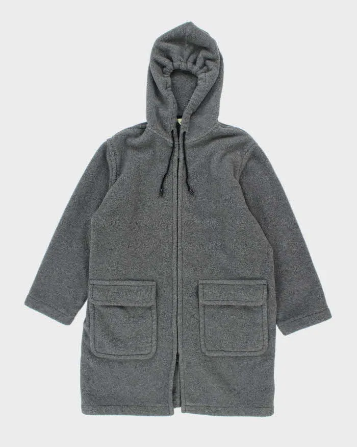 Vintage Women's Eddie Bauer Heavyweight Full Zip Hooded Fleece - M sold by Rokit