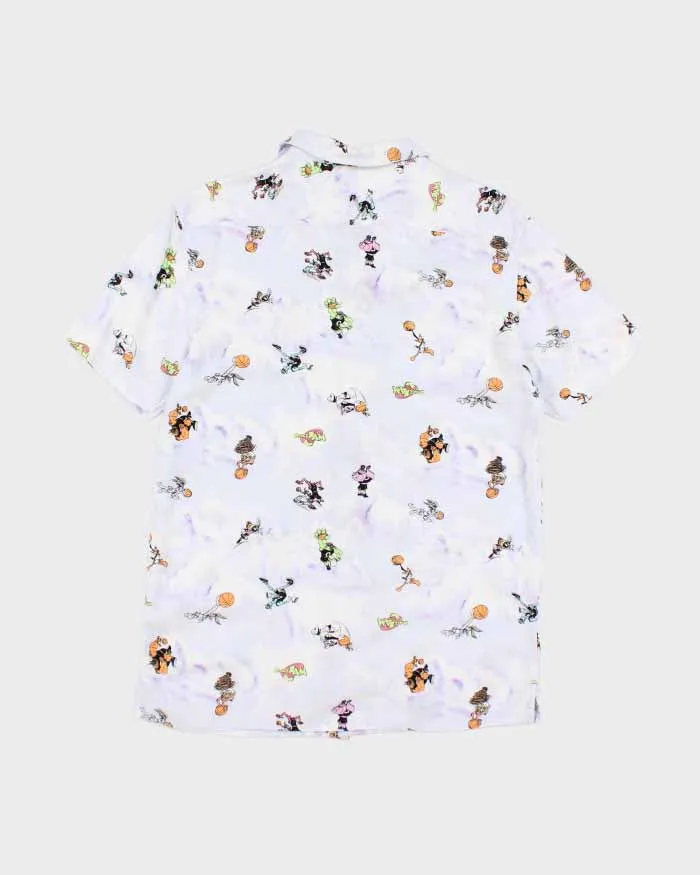 Mens Space Jam Print Button Up Shirt - S sold by Rokit product image thumbnail 2