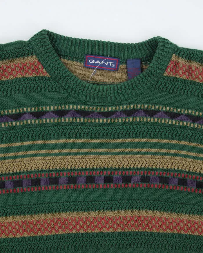 Vintage 90's GANT Patterned Oversized Chunky Knit Jumper - XL sold by Rokit product image thumbnail 3