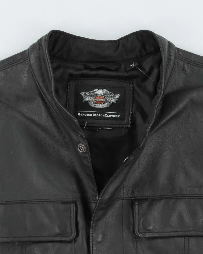 Vintage Harley Davidson Heavyweight Leather Biker Gilet - XL sold by Rokit product image thumbnail 3