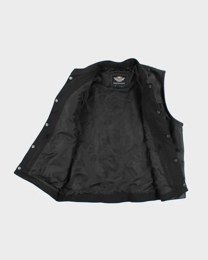 Vintage Harley Davidson Heavyweight Leather Biker Gilet - XL sold by Rokit product image thumbnail 5