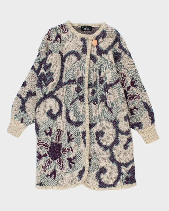 Vintage 80s Falcon Wool & Mohair Blend Cardigan - M sold by Rokit