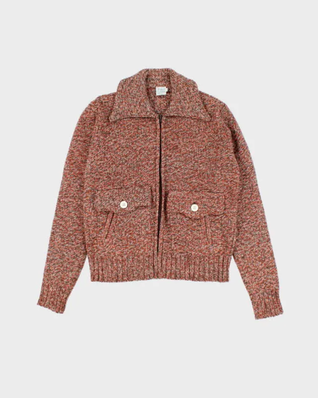 Vintage 70s Tricot De Luxe Wool Blend Knit Zip-Up - M sold by Rokit
