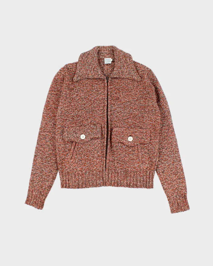 Vintage 70s Tricot De Luxe Wool Blend Knit Zip-Up - M sold by Rokit