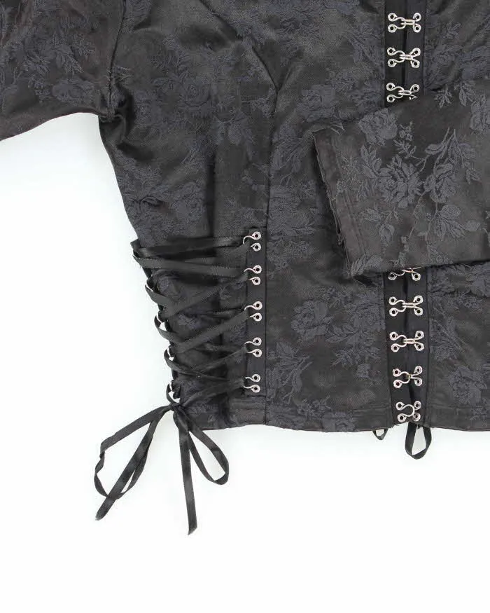 Vintage Gothic Floral Top - M sold by Rokit product image thumbnail 4