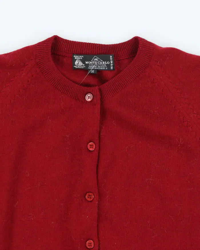 Vintage 80's Women's Monte Carlo Wool Button Up Cardigan - S sold by Rokit product image thumbnail 3
