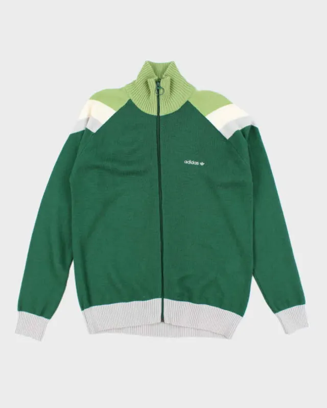 Adidas Green Wool Blend Zip-up Jacket - M sold by Rokit