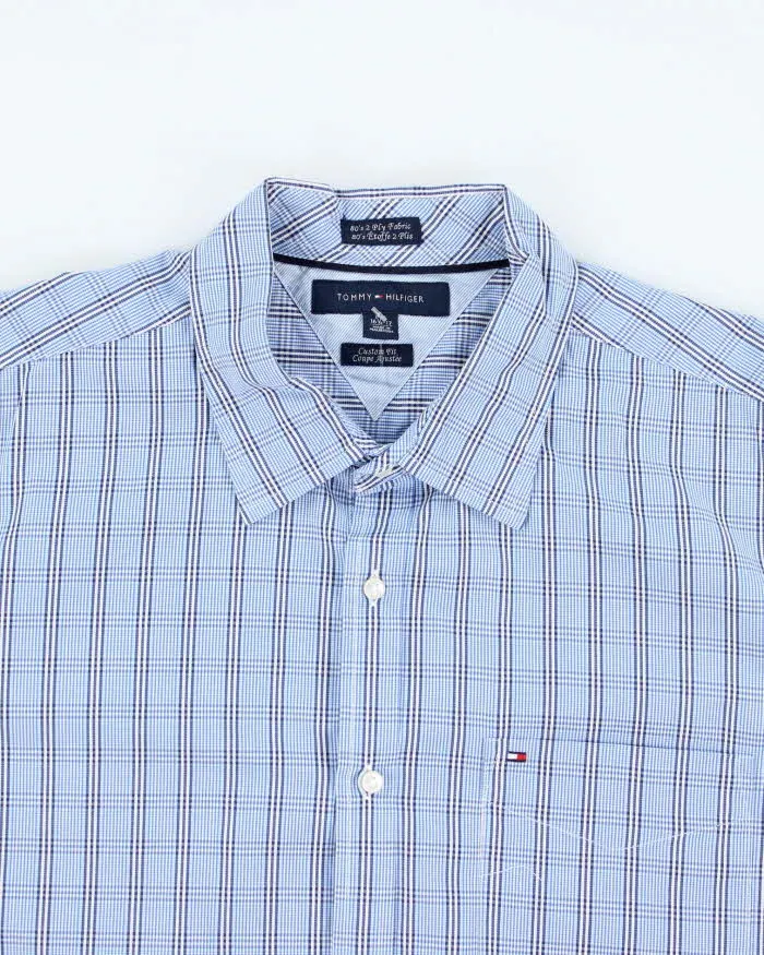 Tommy Hilfiger Blue Checked Long Sleeve Shirt - L sold by Rokit product image thumbnail 3