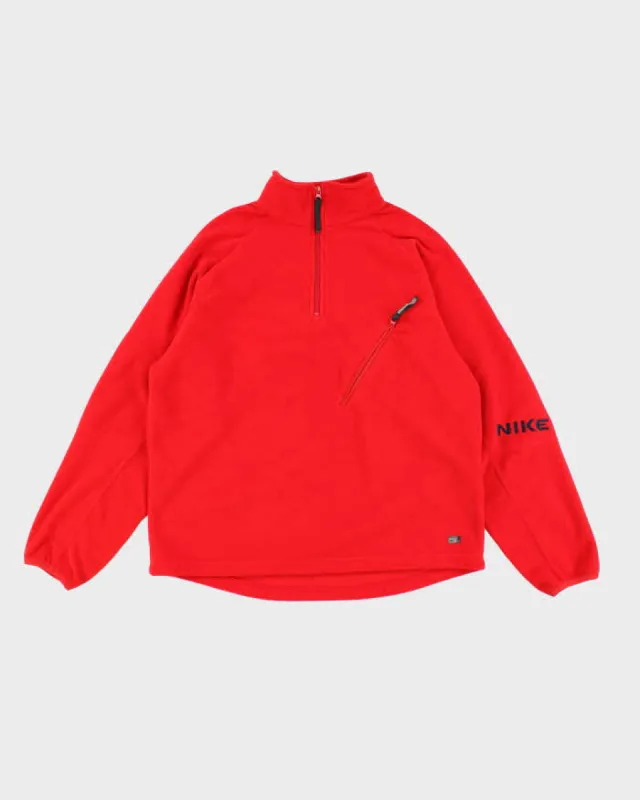 Vintage 2000's Nike Quarter Zip Insulated Fleece - M sold by Rokit