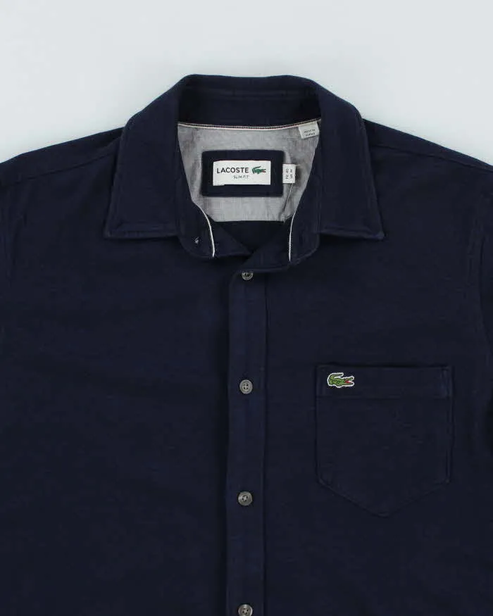 Lacoste Button Up Long Sleeve Navy Polo Shirt - M sold by Rokit product image thumbnail 3