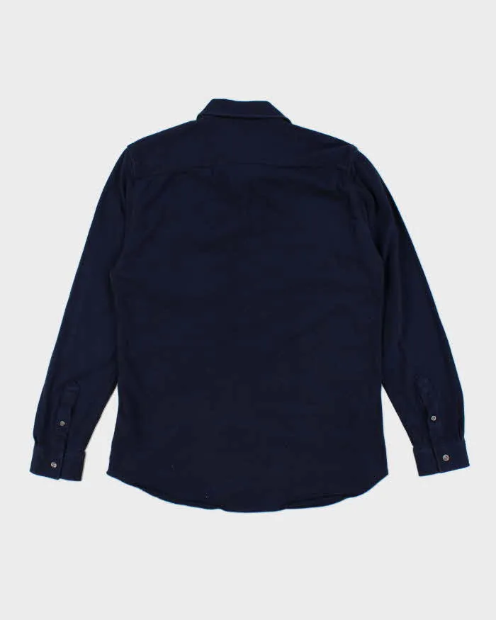 Lacoste Button Up Long Sleeve Navy Polo Shirt - M sold by Rokit product image thumbnail 2