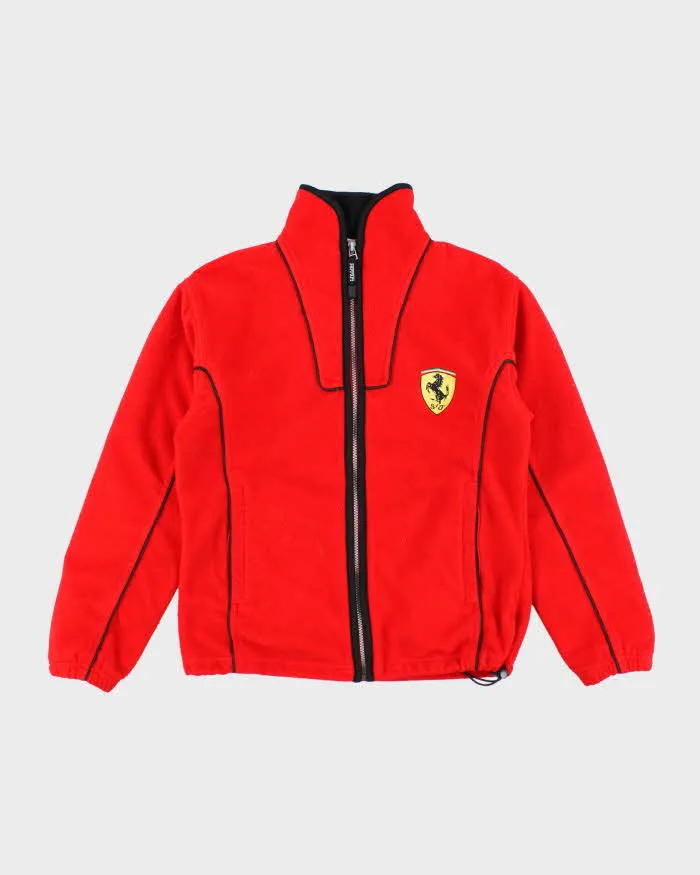 Vintage Y2K Ferrari Racing Full Zip Up Fleece - S sold by Rokit