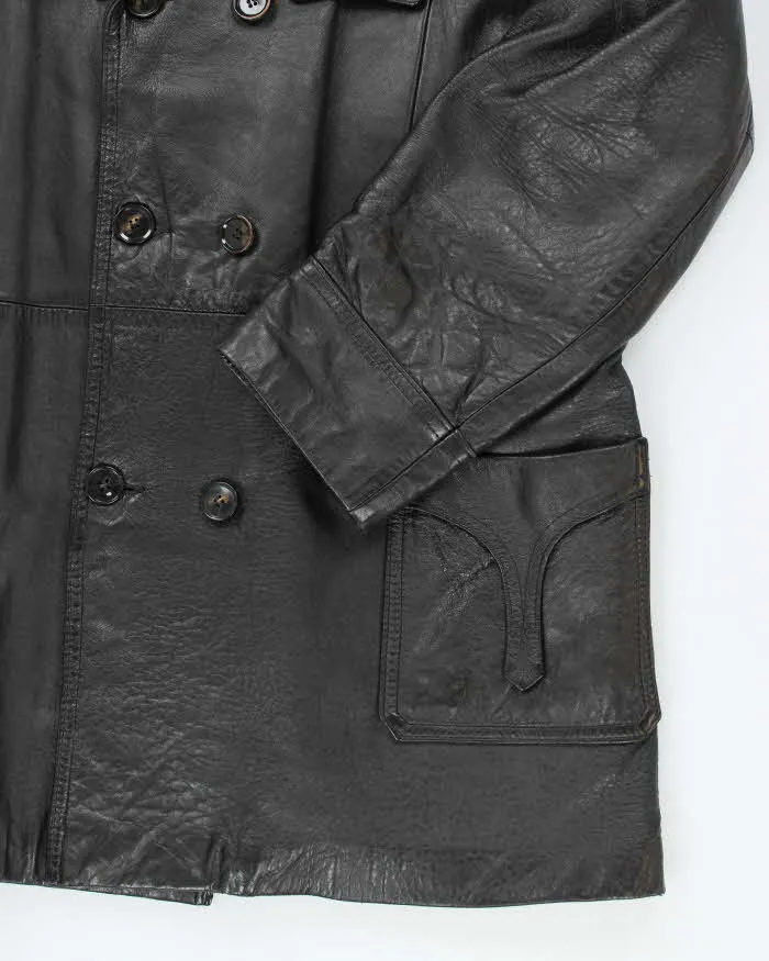 Vintage Marquis Black Leather Jacket - L sold by Rokit product image thumbnail 4