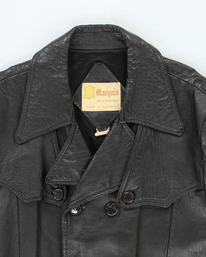 Vintage Marquis Black Leather Jacket - L sold by Rokit product image thumbnail 3