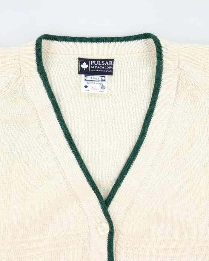 Vintage 80's Pulsar Alpaca Boxy Cardigan - XL sold by Rokit product image thumbnail 3
