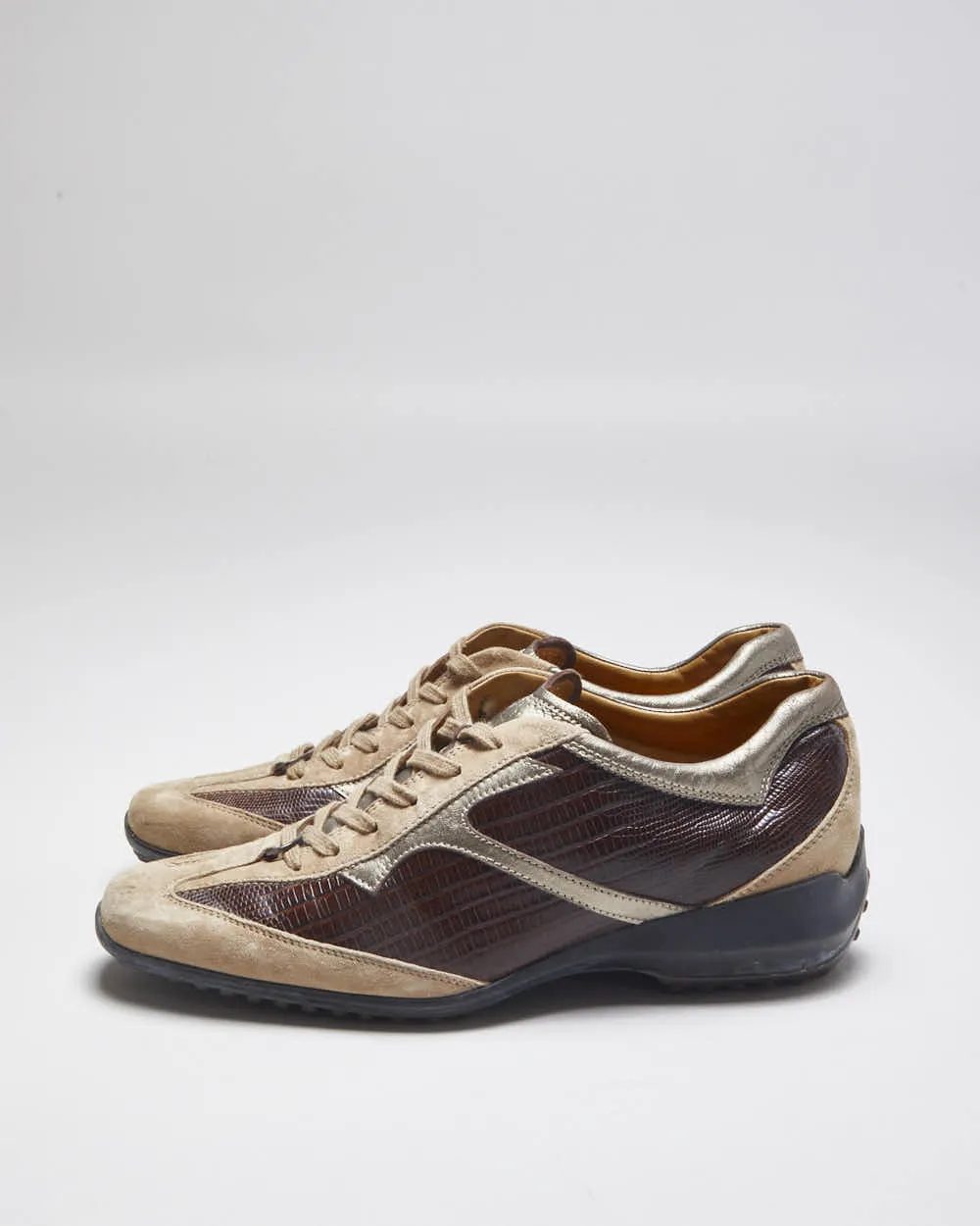 Vintage Y2K Tod's Narrow Toe Leather Trainers - UK 6 sold by Rokit product image thumbnail 5