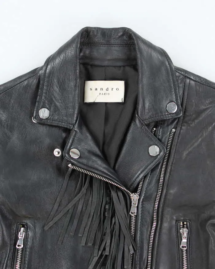 Sandro Fringe Leather Jacket - XS sold by Rokit product image thumbnail 3