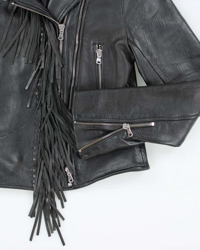 Sandro Fringe Leather Jacket - XS sold by Rokit product image thumbnail 4