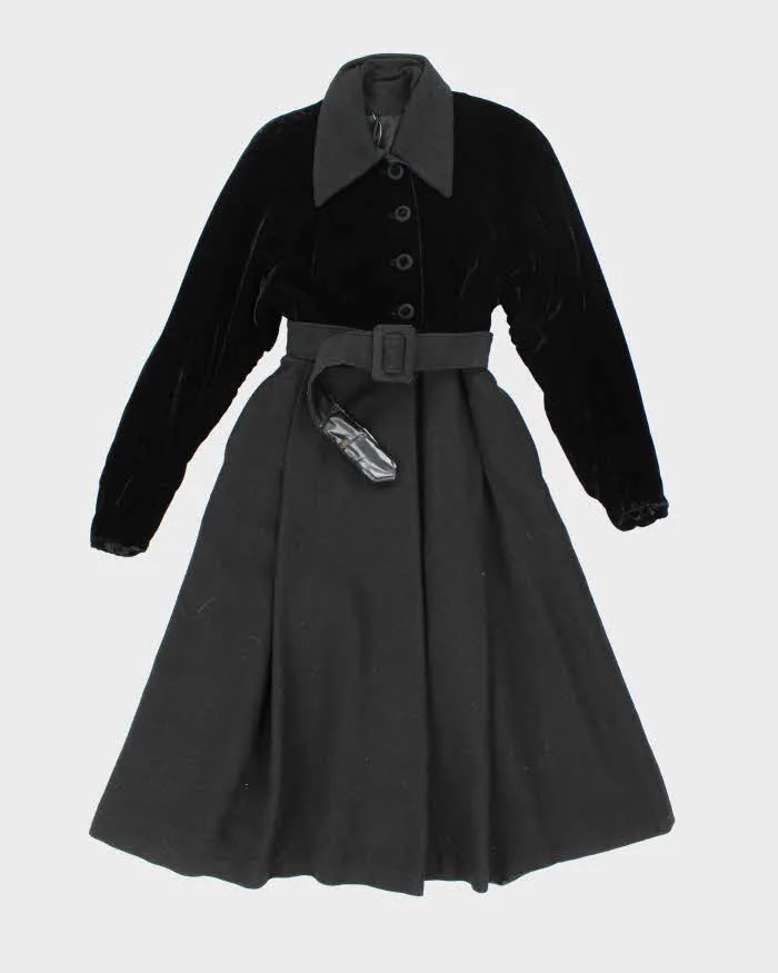 Vintage 40s Velvet Princess Coat sold by Rokit
