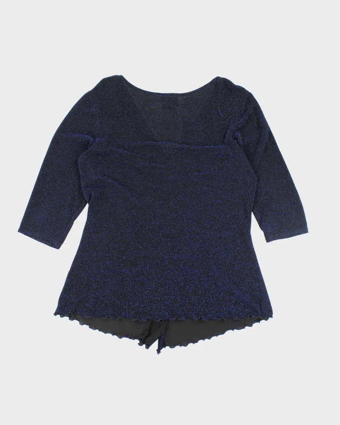 Y2k 00s Tradition Sparkly Ruched Top - L sold by Rokit product image thumbnail 2