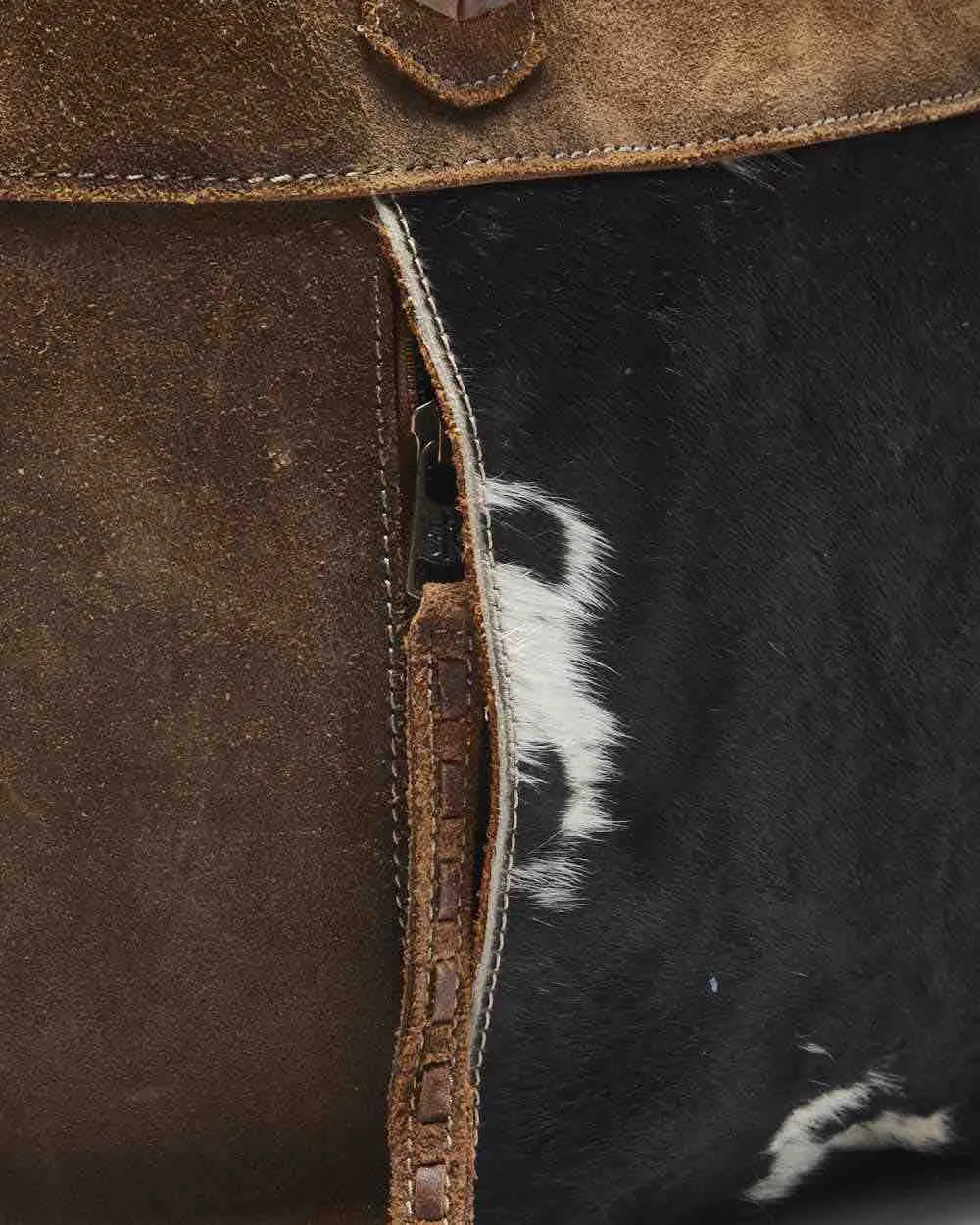 Vintage STS Suede & Cowhide Handbag sold by Rokit product image thumbnail 3