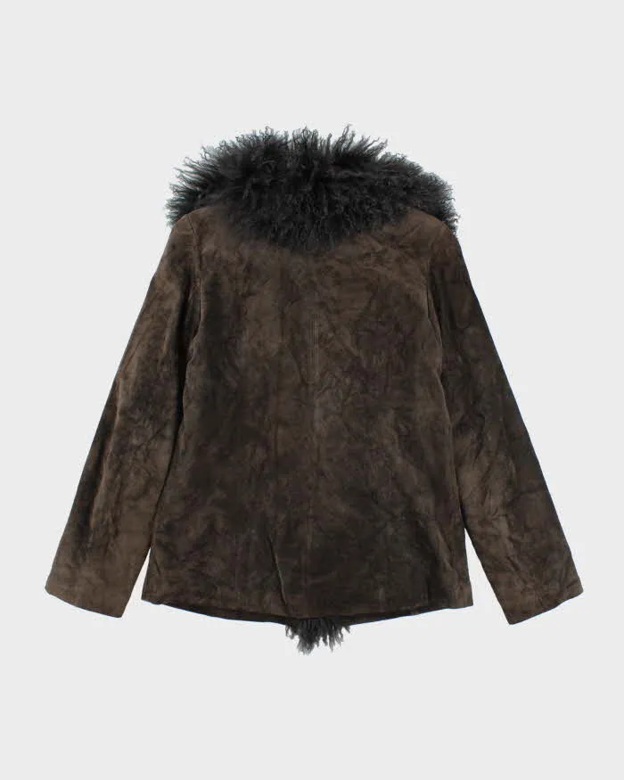 Vintage Y2k 00s F.L.A.G. Suede Faux Fur Lined Jacket - S sold by Rokit product image thumbnail 2