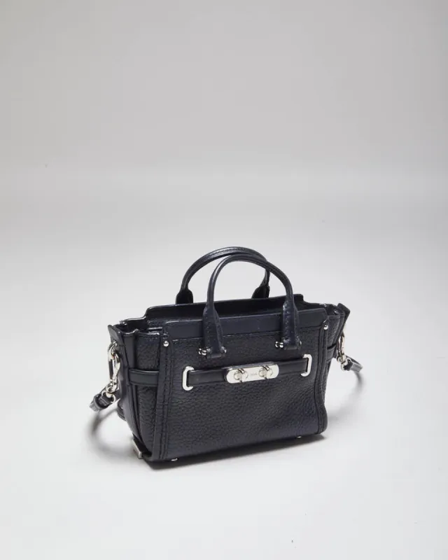 Coach Mini Swagger Black Cross-Body Bag sold by Rokit