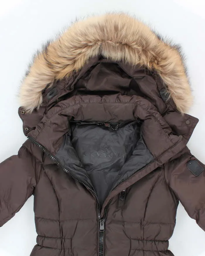 Coach Brown Duck Down Hooded Puffer Jacket - XS sold by Rokit product image thumbnail 3