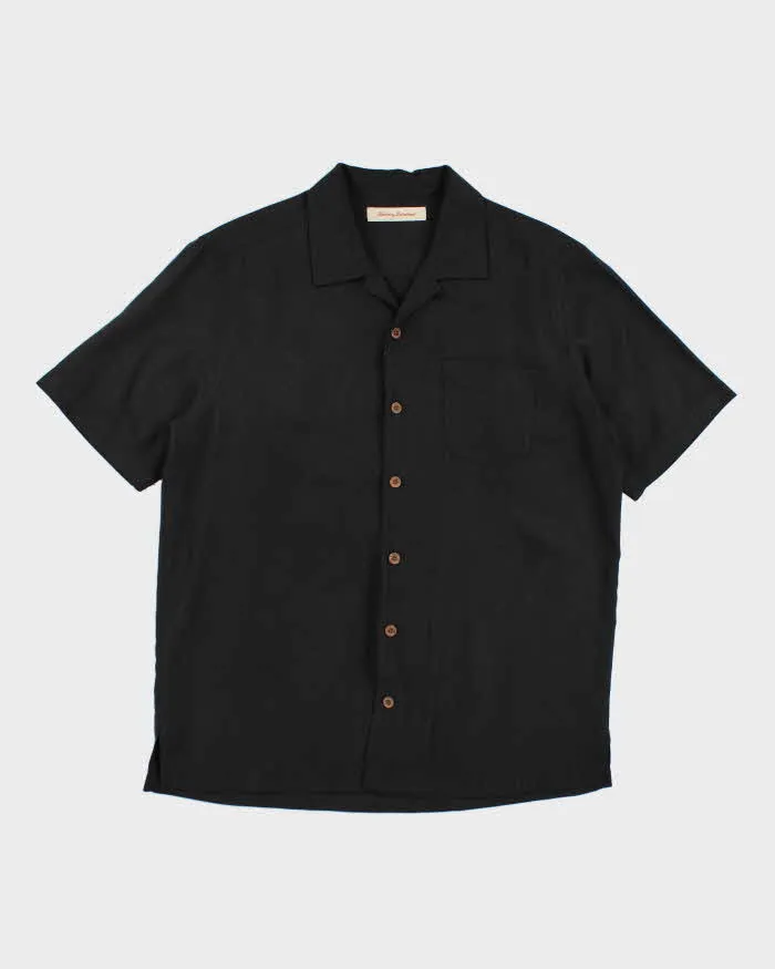 Vintage 90s Tommy Bahama Embroidered Silk Shirt - M sold by Rokit