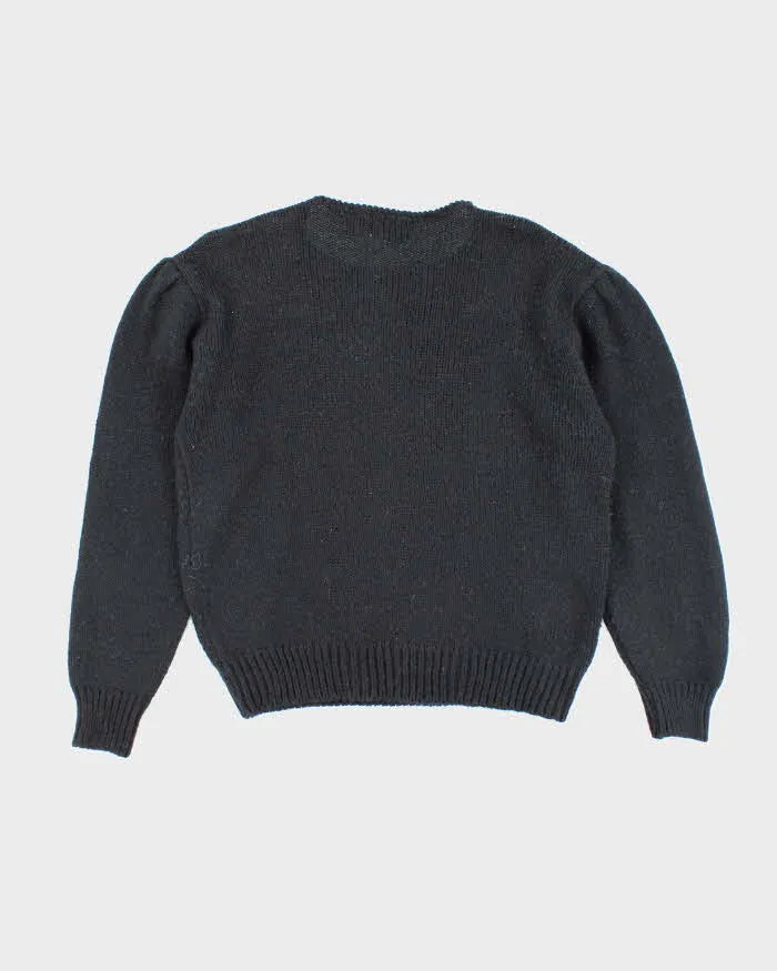 Vintage 80s Zig Zag Wool & Angora Blend Jumper - M sold by Rokit product image thumbnail 2