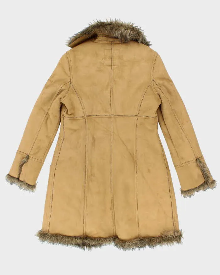 Vintage 90s EDC Faux Suede Fur Lined Coat - S sold by Rokit product image thumbnail 2