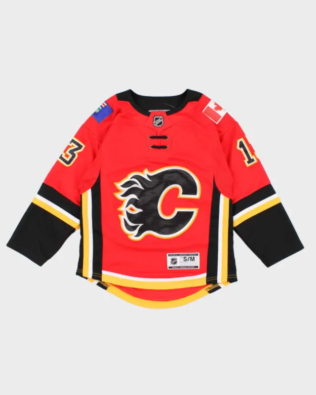 Womens Red NHL x Calgary Flames Jersey - S sold by Rokit