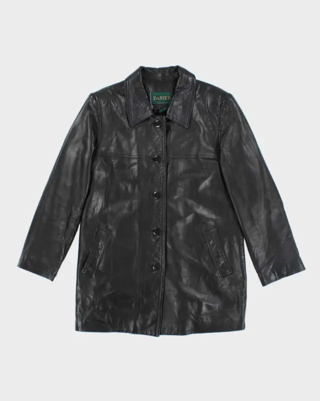 Vintage 2000's Women's Danier Button Up Leather Jacket - S sold by Rokit