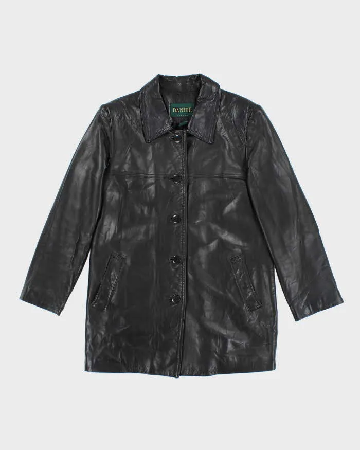 Vintage 2000's Women's Danier Button Up Leather Jacket - S sold by Rokit