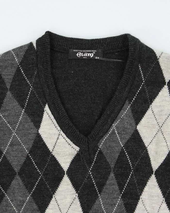 Vintage Atam Wool Argyle Tank Knit - M sold by Rokit product image thumbnail 3