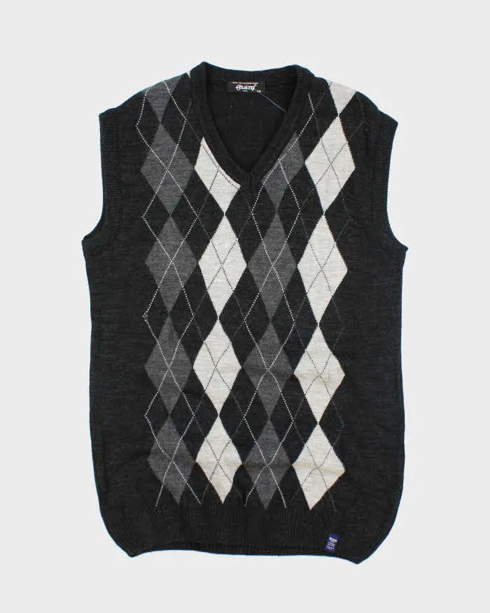 Vintage Atam Wool Argyle Tank Knit - M sold by Rokit