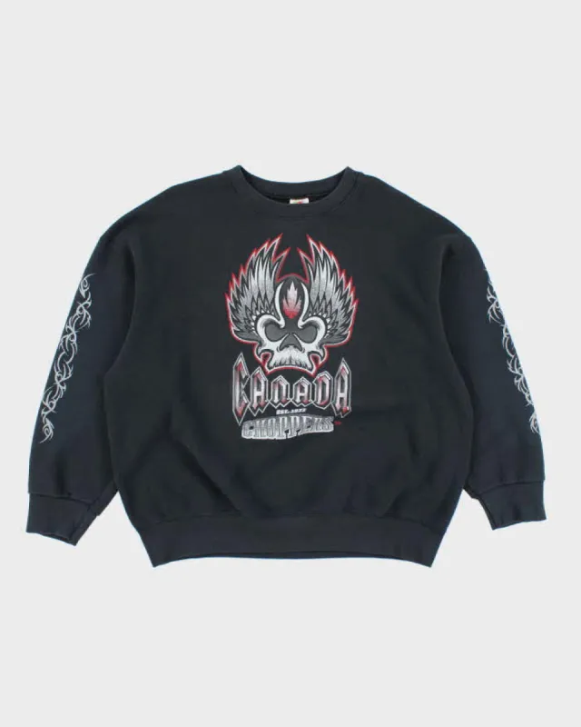 Vintage 90's Canada Choppers Biker Graphic Sweatshirt - XXL sold by Rokit