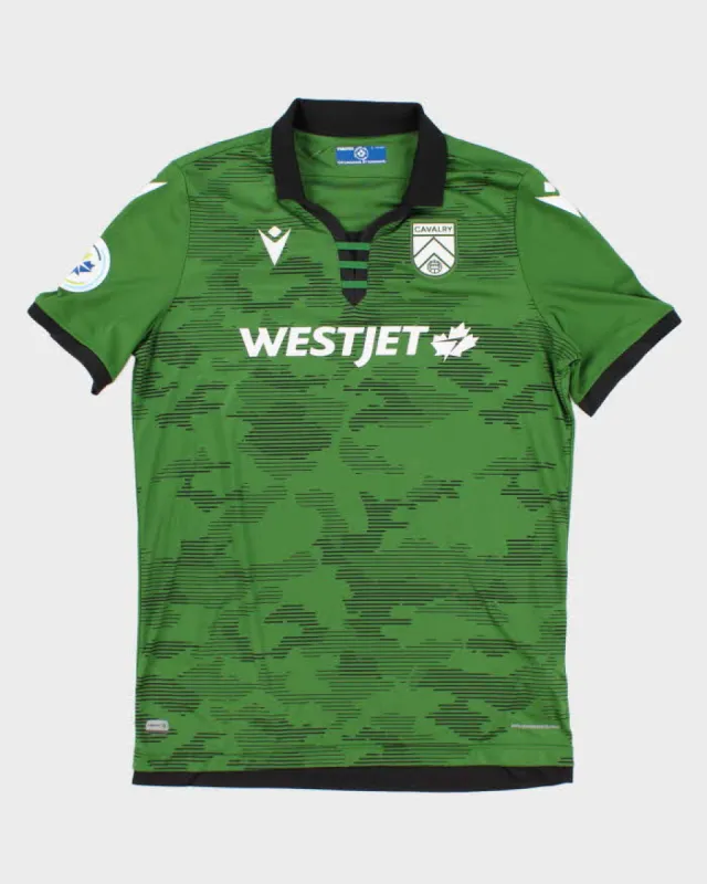 Mens Green Calgary Cavalry 2019 Away Kit Shirt - L made by Rokit