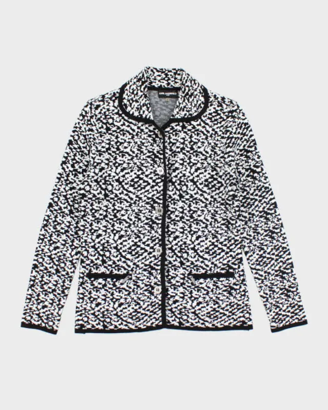 Karl Lagerfeld Button-Up Knit Jumper - S sold by Rokit