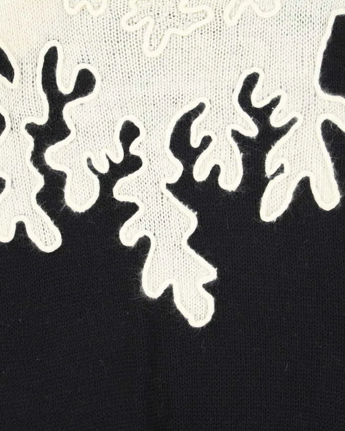 Vintage 80s Iris Wool & Angora Blend Beaded Jumper - L sold by Rokit product image thumbnail 4