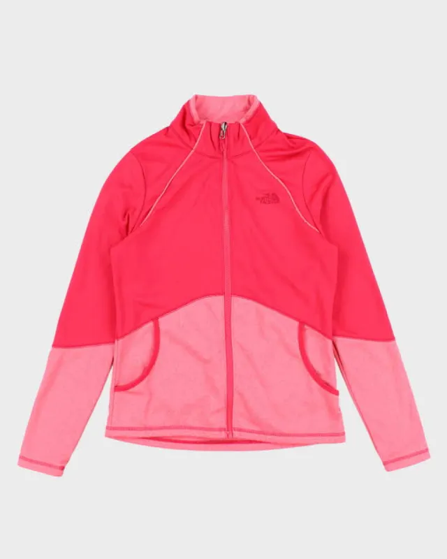 The North Face Pink Zip-Up Fleece - M sold by Rokit