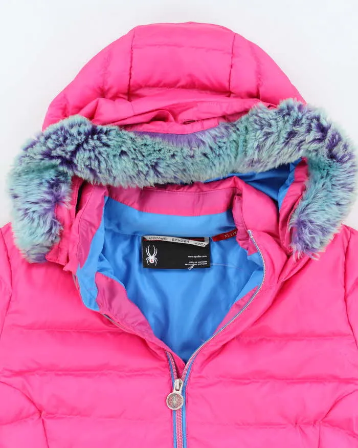 Y2k 00s Spyder Pink Puffer Jacket - S sold by Rokit product image thumbnail 3