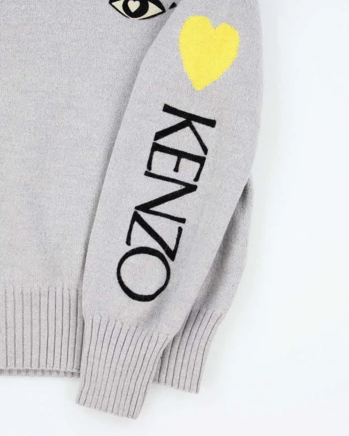 Kenzo Grey Wool Blend Jumper - M sold by Rokit product image thumbnail 4