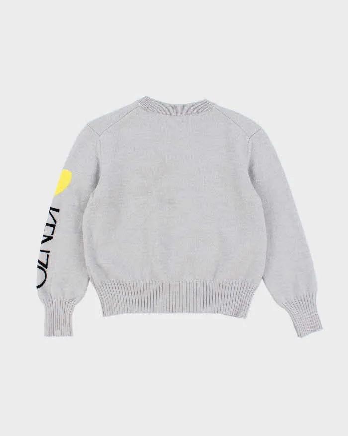 Kenzo Grey Wool Blend Jumper - M sold by Rokit product image thumbnail 2