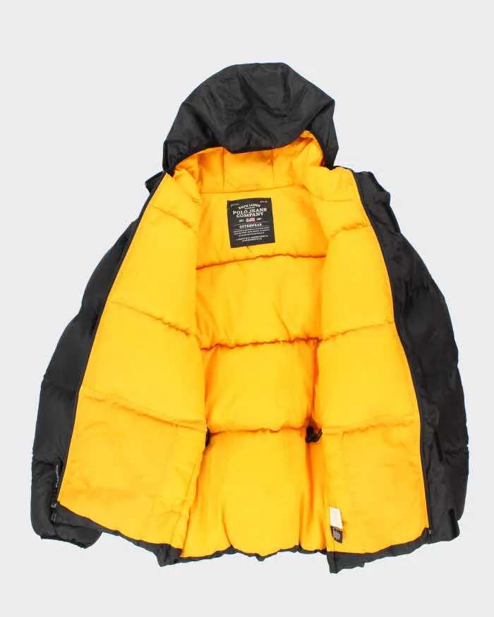 Vintage 00s Ralph Lauren Polo Jeans Black Hooded Puffer Jacket - L sold by Rokit product image thumbnail 5
