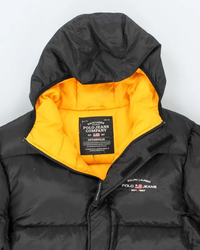 Vintage 00s Ralph Lauren Polo Jeans Black Hooded Puffer Jacket - L sold by Rokit product image thumbnail 3