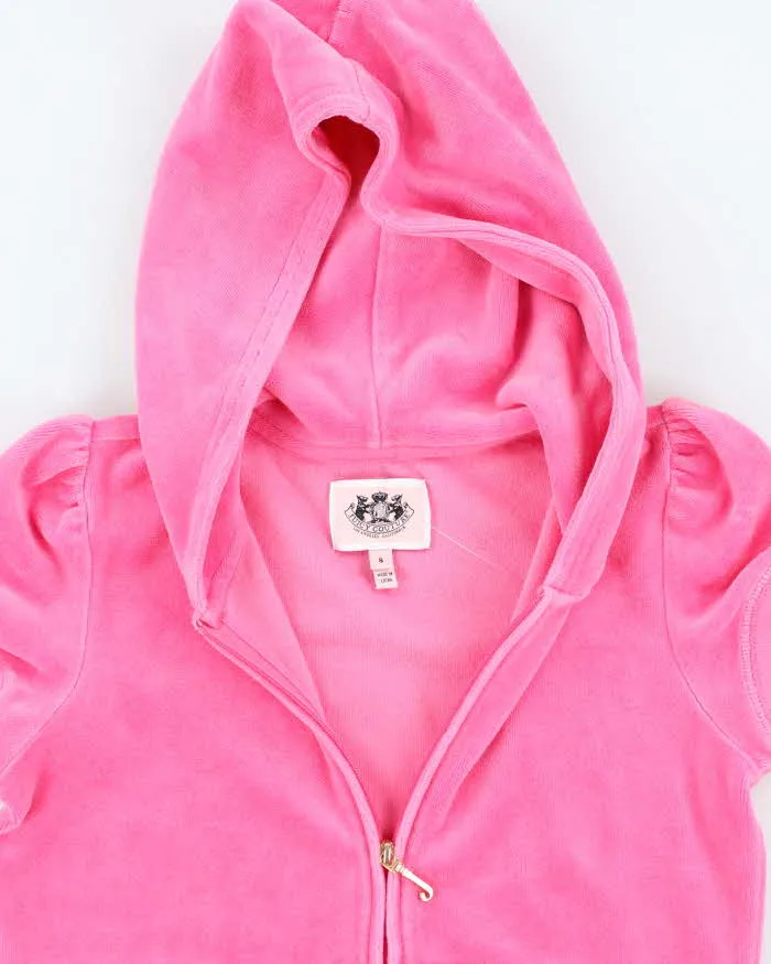 Vintage Y2K Juicy Couture Short Sleeve Zip Up Hoodie - S sold by Rokit product image thumbnail 3