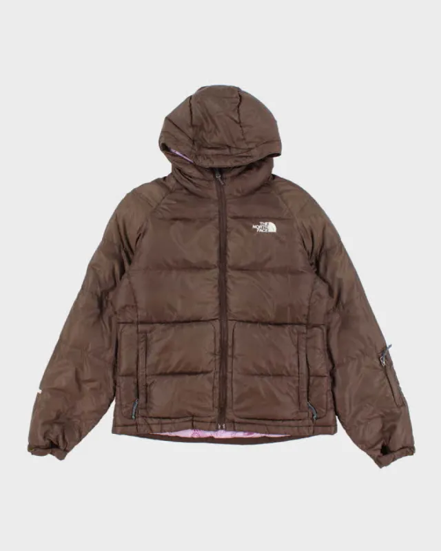 The North Face Brown Lightweight Puffer Jacket - M sold by Rokit