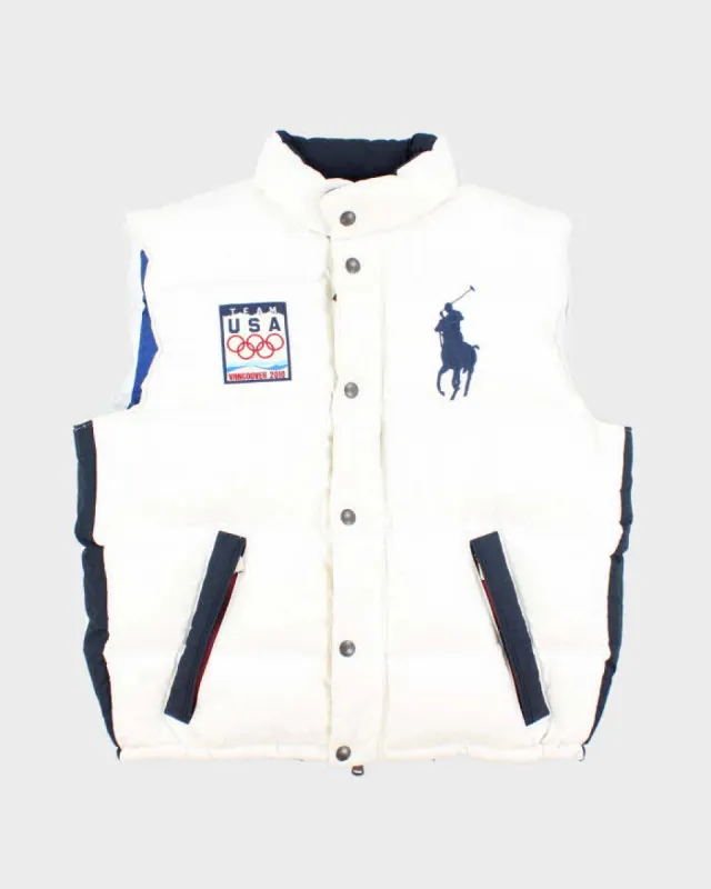 Vintage Ralph Lauren Team USA Olympics Puffer Gilet - L sold by Rokit
