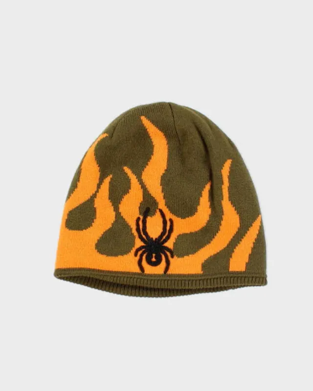 Vintage 2000's Spyder Flames Insulated Toque Beanie - OS sold by Rokit